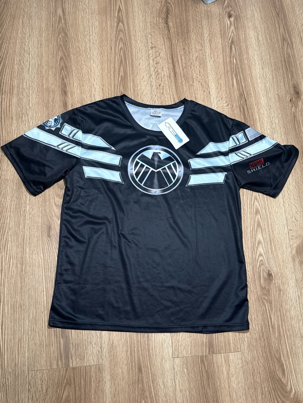 SHIELD Avengers Fan Jersey Tee Mens 2XL Black NWT